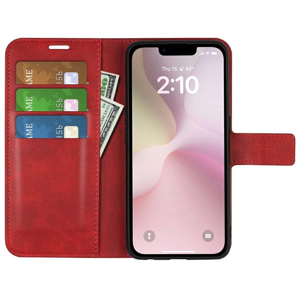 EIDERWOOD - iPhone 17e / 16e - Kunstlæder Flip Cover - Rød
