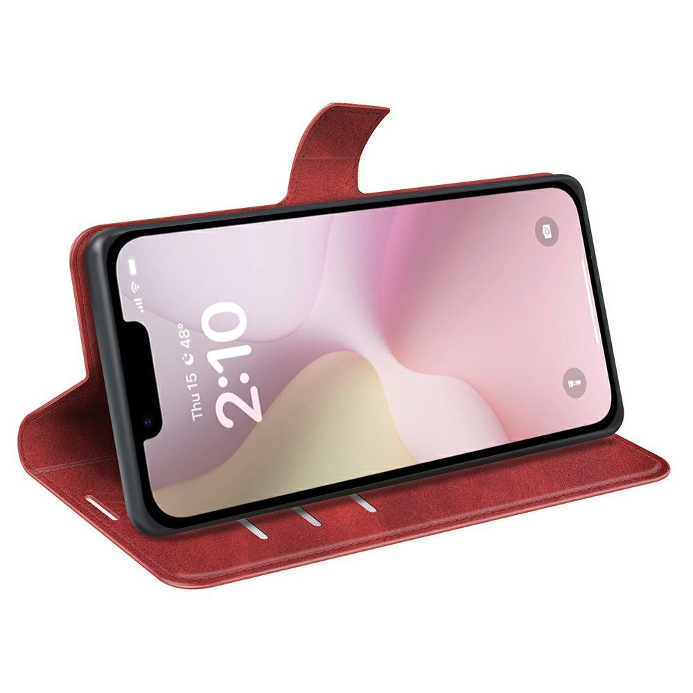 EIDERWOOD - iPhone 17e / 16e - Kunstlæder Flip Cover - Rød