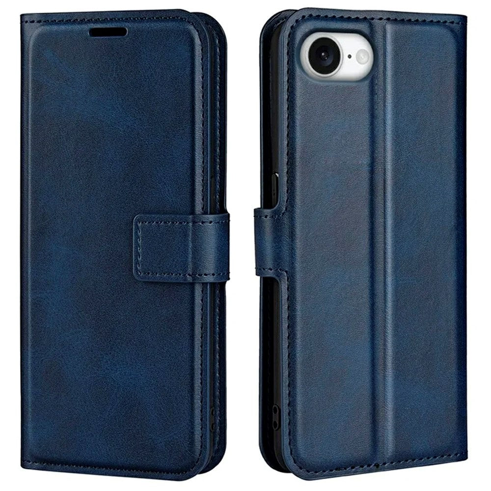 EIDERWOOD - iPhone 17e / 16e - Kunstlæder Flip Cover - Blå