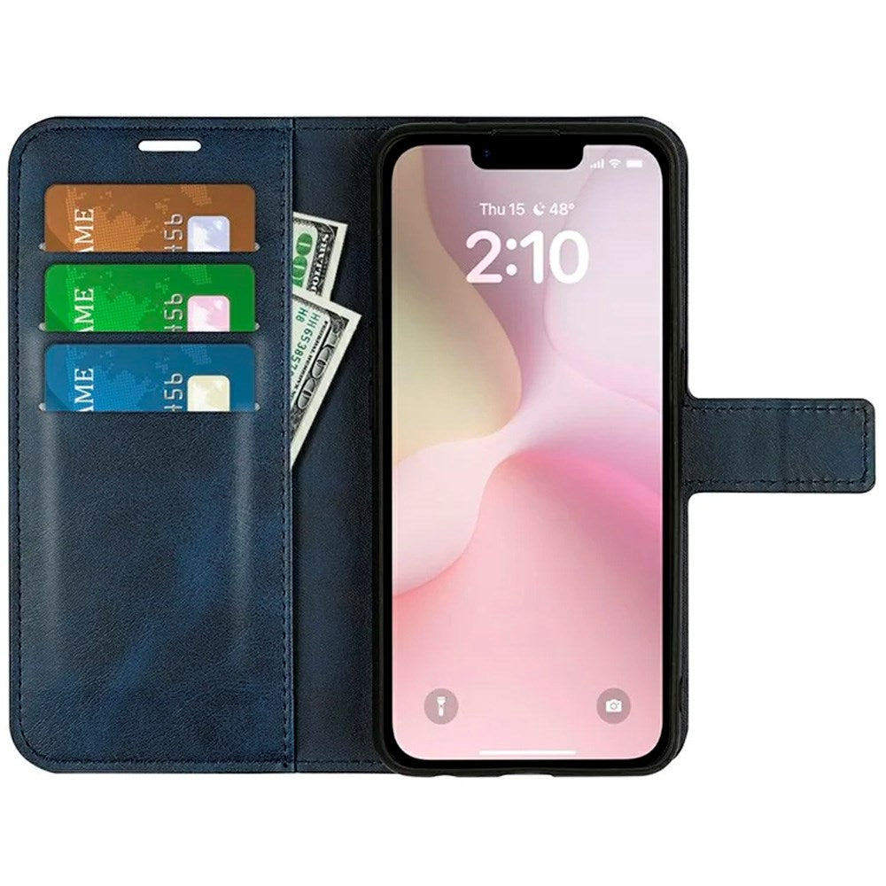 EIDERWOOD - iPhone 17e / 16e - Kunstlæder Flip Cover - Blå