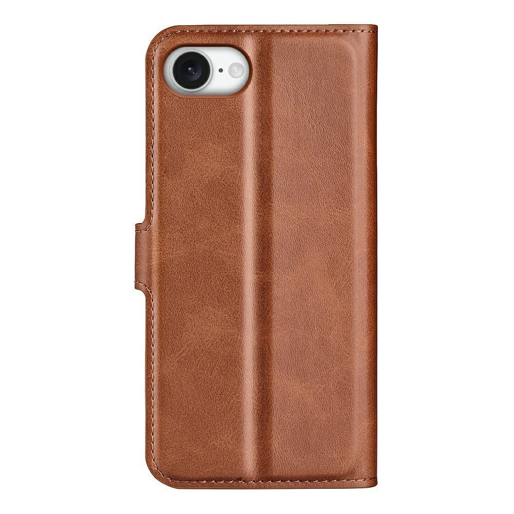 EIDERWOOD - iPhone 17e / 16e - Kunstlæder Flip Cover - Lysebrun