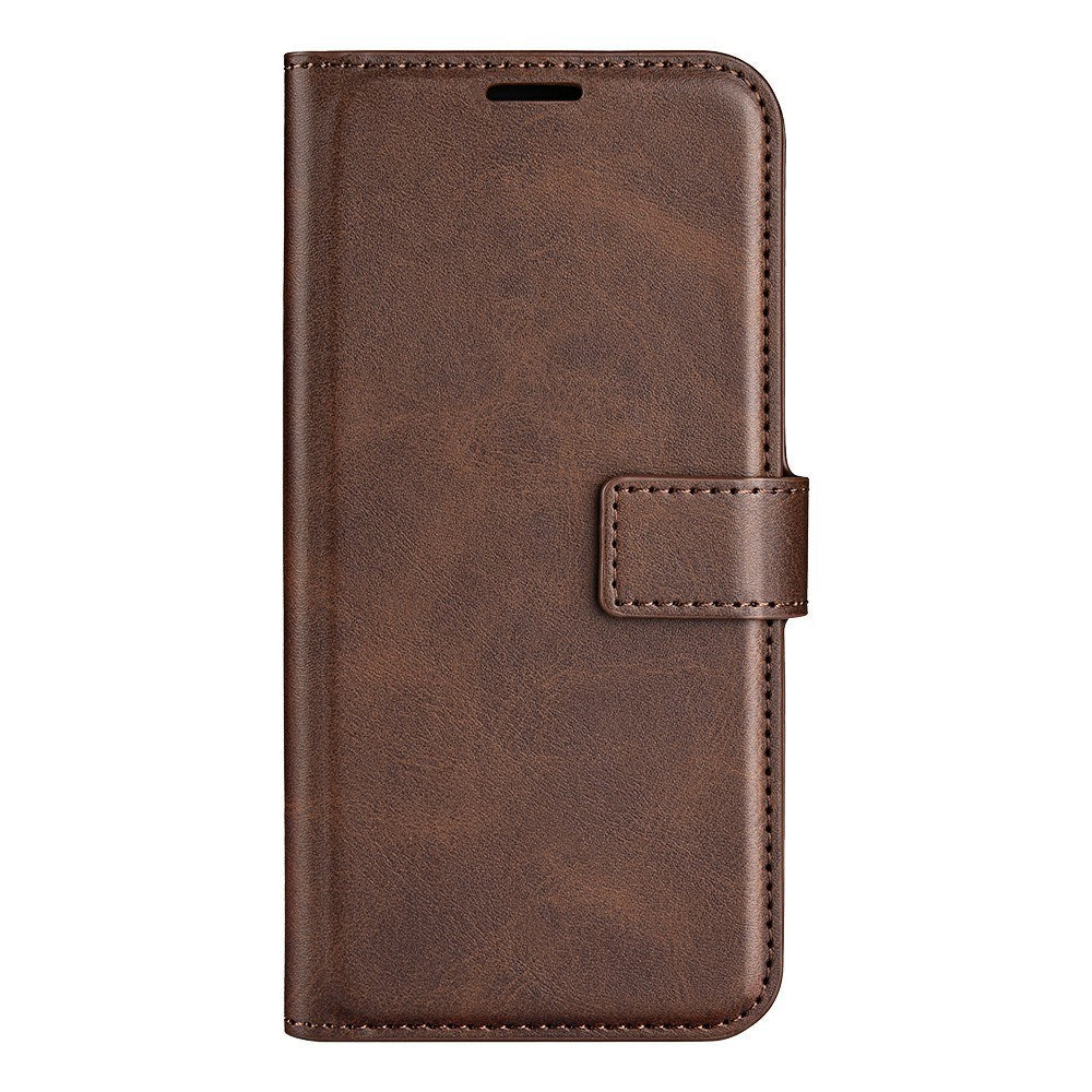 EIDERWOOD - iPhone 16e - Kunstlæder Flip Cover - Brun