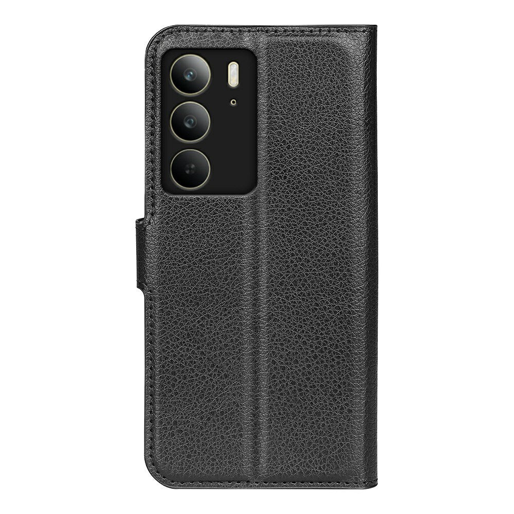 EIDERWOOD - Realme C75 - Kunstlæder Flip Cover m. Kortholder & Ståfunktion - Sort