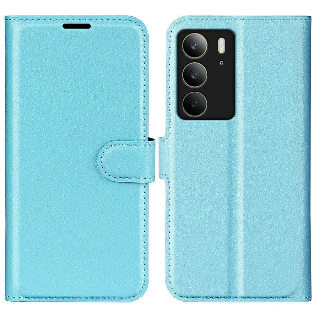 EIDERWOOD - Realme C75 - Kunstlæder Flip Cover m. Kortholder & Ståfunktion - Blå