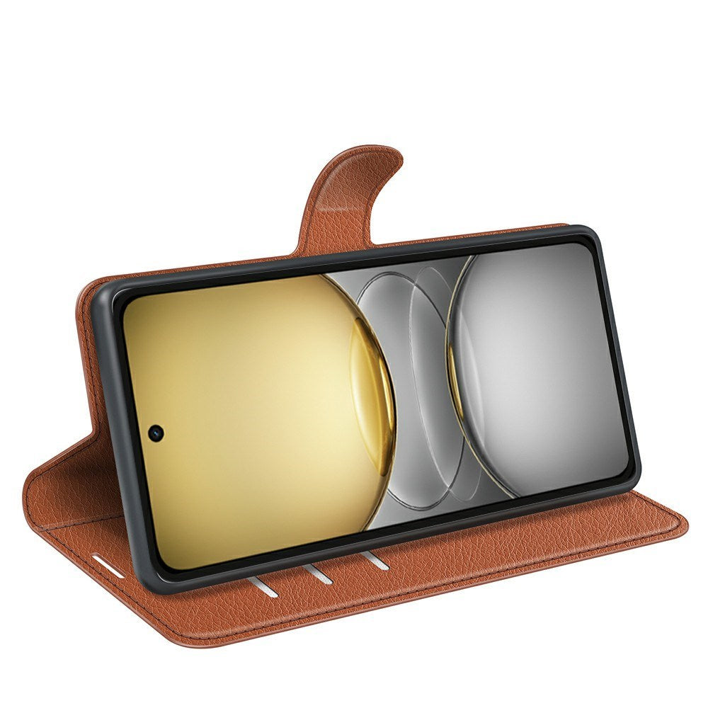 EIDERWOOD - Realme C75 - Kunstlæder Flip Cover m. Kortholder & Ståfunktion - Brun