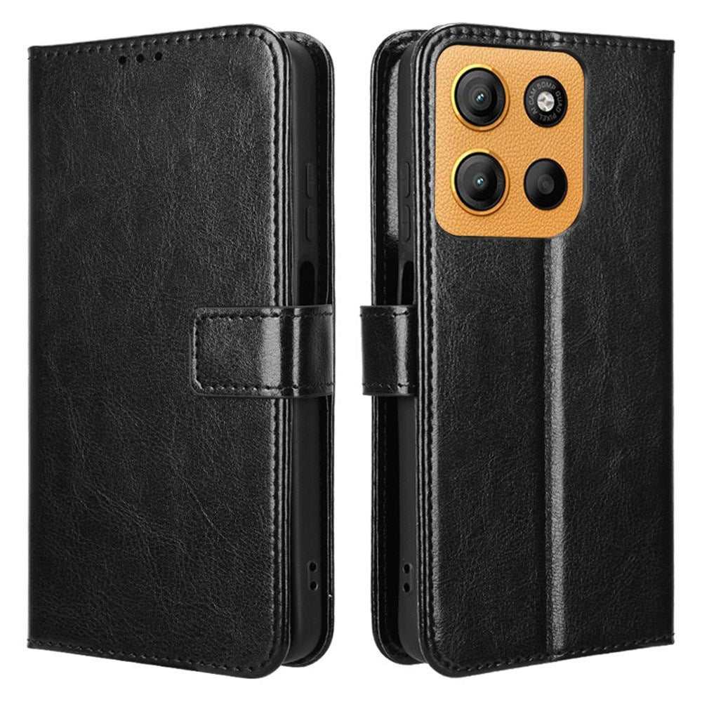 EIDERWOOD - Motorola Moto G17 Power / G17 / G15 Power / G15 - Kunstlæder Flip Cover m. Strop - Sort
