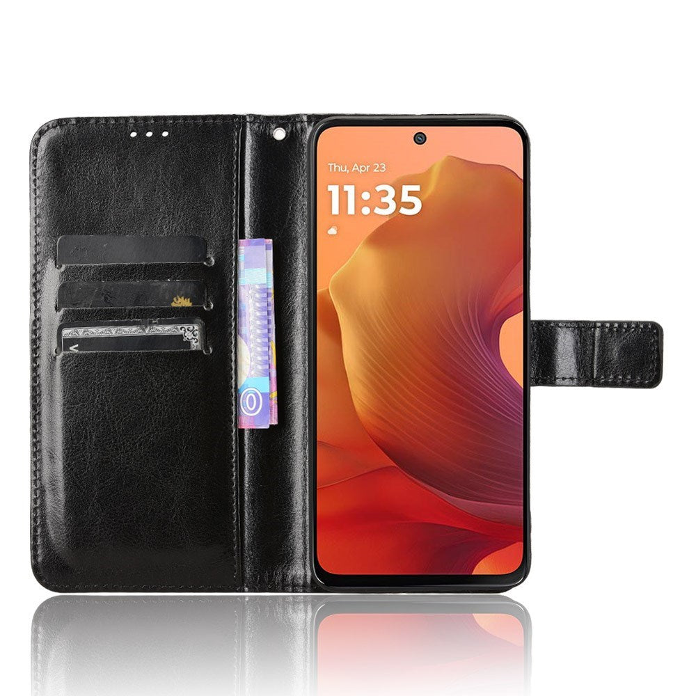 EIDERWOOD - Motorola Moto G17 Power / G17 / G15 Power / G15 - Kunstlæder Flip Cover m. Strop - Sort