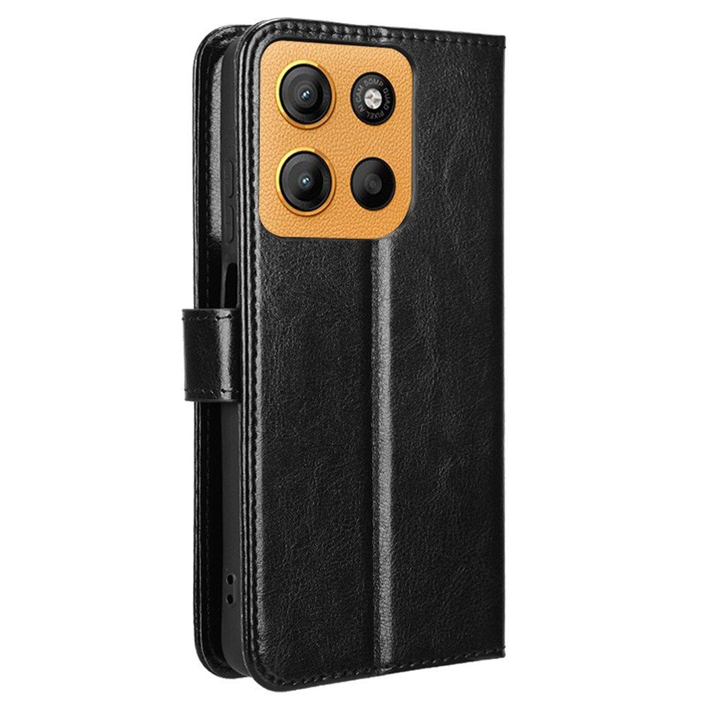 EIDERWOOD - Motorola Moto G17 Power / G17 / G15 Power / G15 - Kunstlæder Flip Cover m. Strop - Sort