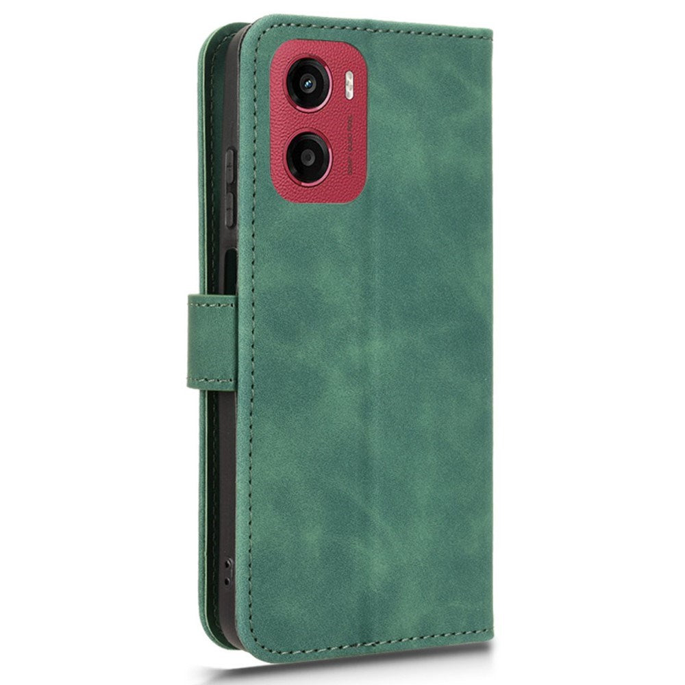 EIDERWOOD Motorola Moto G05 Kunstlæder Flip Cover m. Kortholder & Ståfunktion - Grøn