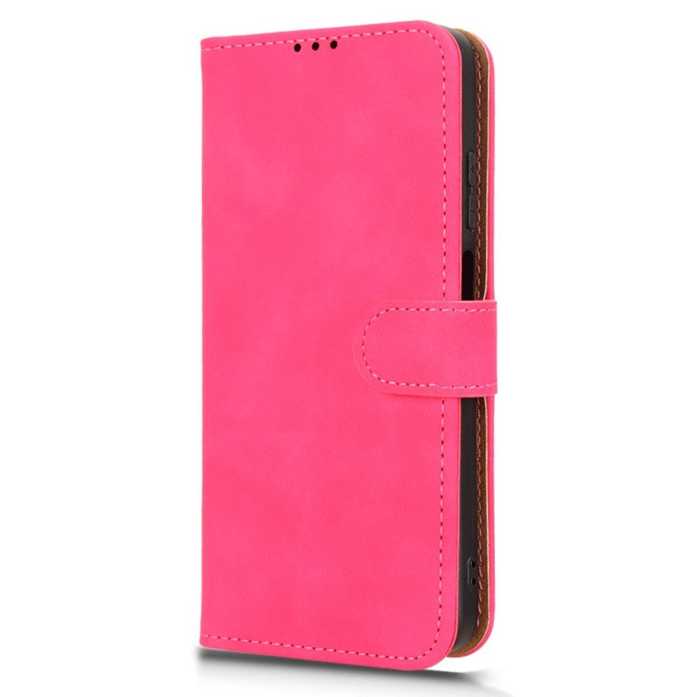 EIDERWOOD Motorola Moto G05 Kunstlæder Flip Cover m. Kortholder & Ståfunktion - Pink
