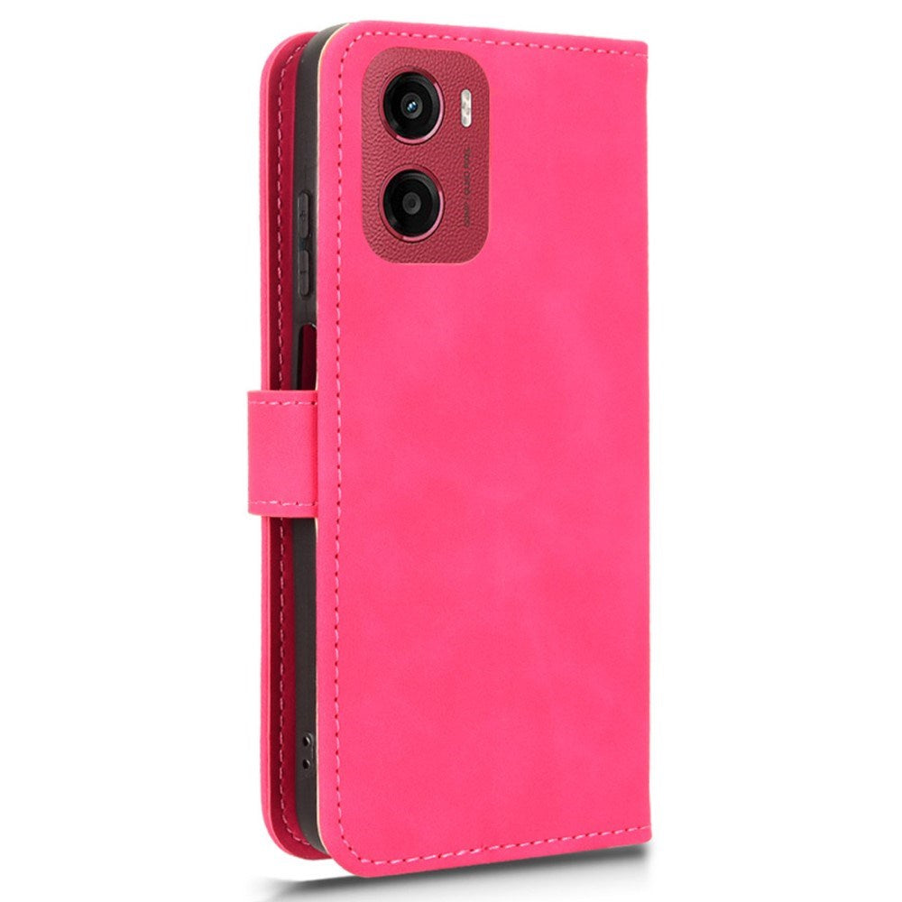 EIDERWOOD Motorola Moto G05 Kunstlæder Flip Cover m. Kortholder & Ståfunktion - Pink