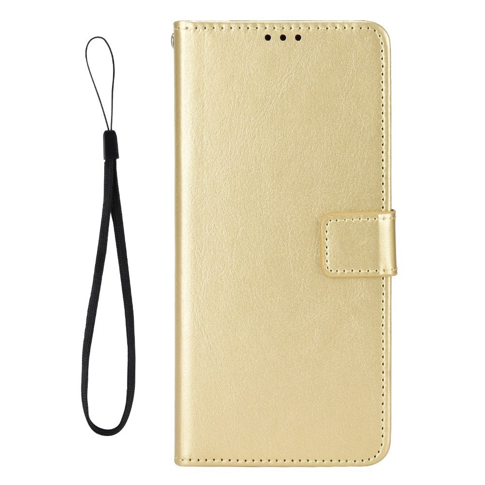 EIDERWOOD - Motorola Moto G05 / E15 - Kunstlæder Flip Cover m. Strop - Guld