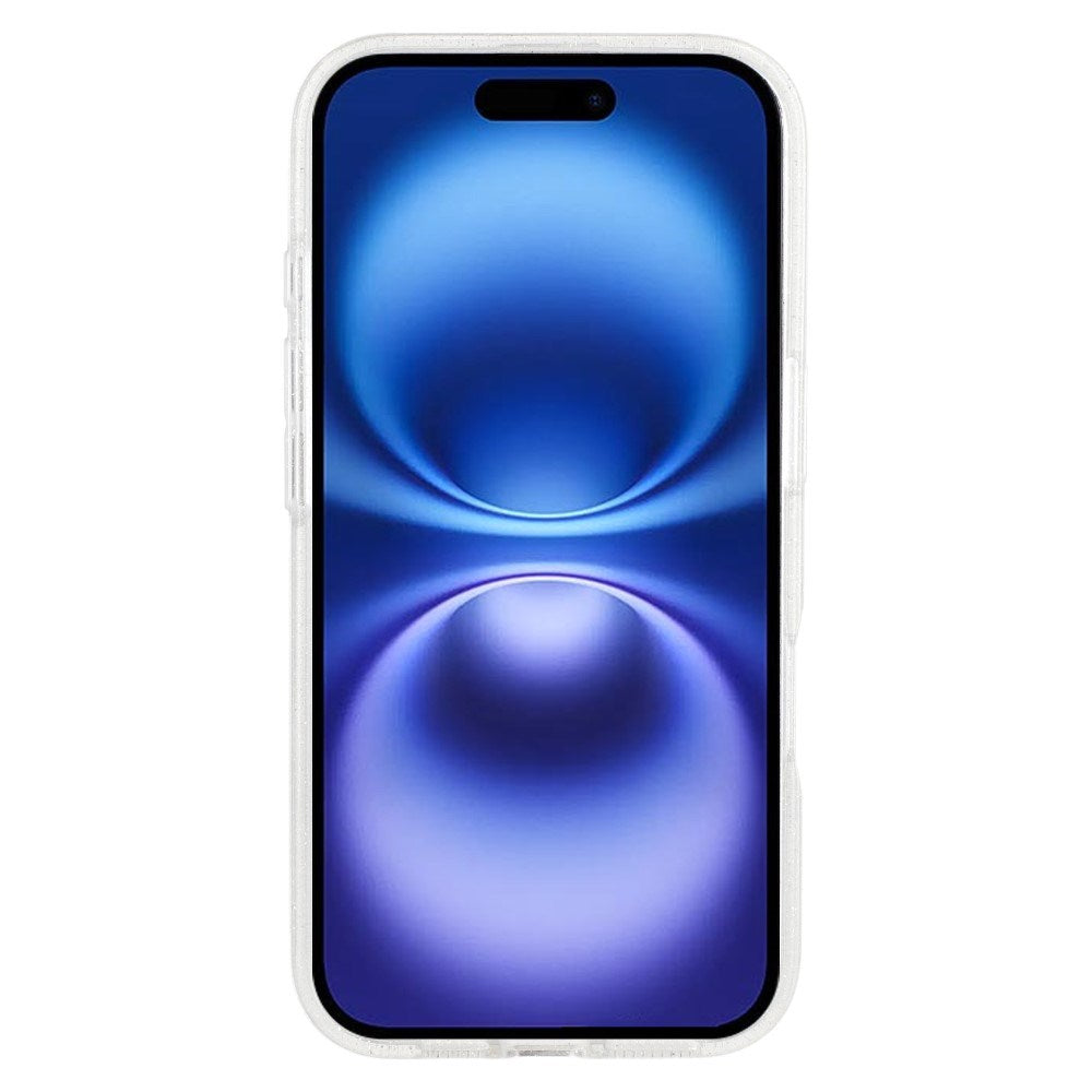 EIDERWOOD - iPhone 16 - Plastik Glitter Cover - MagSafe Kompatibel - Gennemsigtig