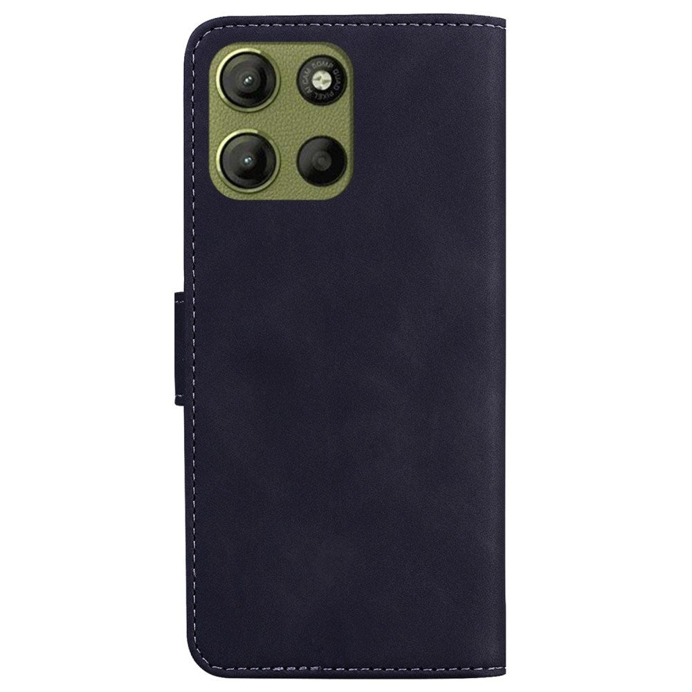 EIDERWOOD - Motorola Moto G15 - Kunstlæder Flip Cover m. Kortholder & Ståfunktion - Sort