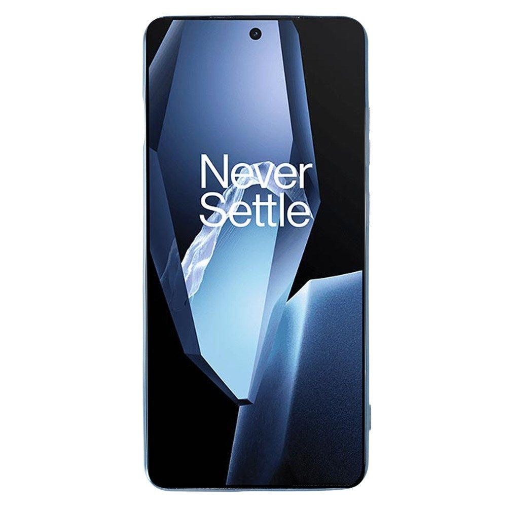 OnePlus 13R Fleksibelt Plastik Mobil Cover m. 2 x Lanyard - Blå