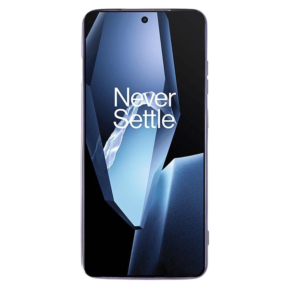 OnePlus 13R Fleksibelt Plastik Mobil Cover m. 2 x Lanyard - Lilla