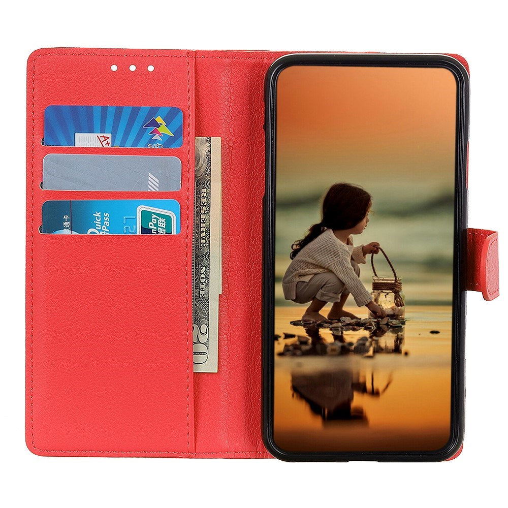 EIDERWOOD Xiaomi Redmi Note 14 Pro (5G) / Poco X7 Kunstlæder Flip Cover m. Kortholder - Rød