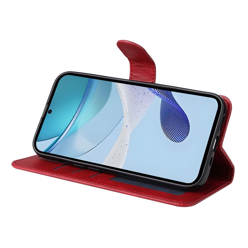 EIDERWOOD - Realme 14X (5G) / C75 Kunstlæder Flip Cover m. Strop - Rød