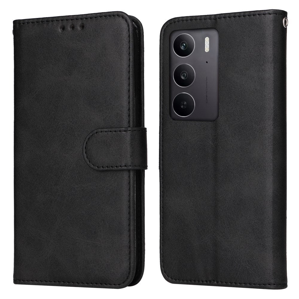 EIDERWOOD - Realme 14X (5G) / C75 Kunstlæder Flip Cover m. Strop - Sort