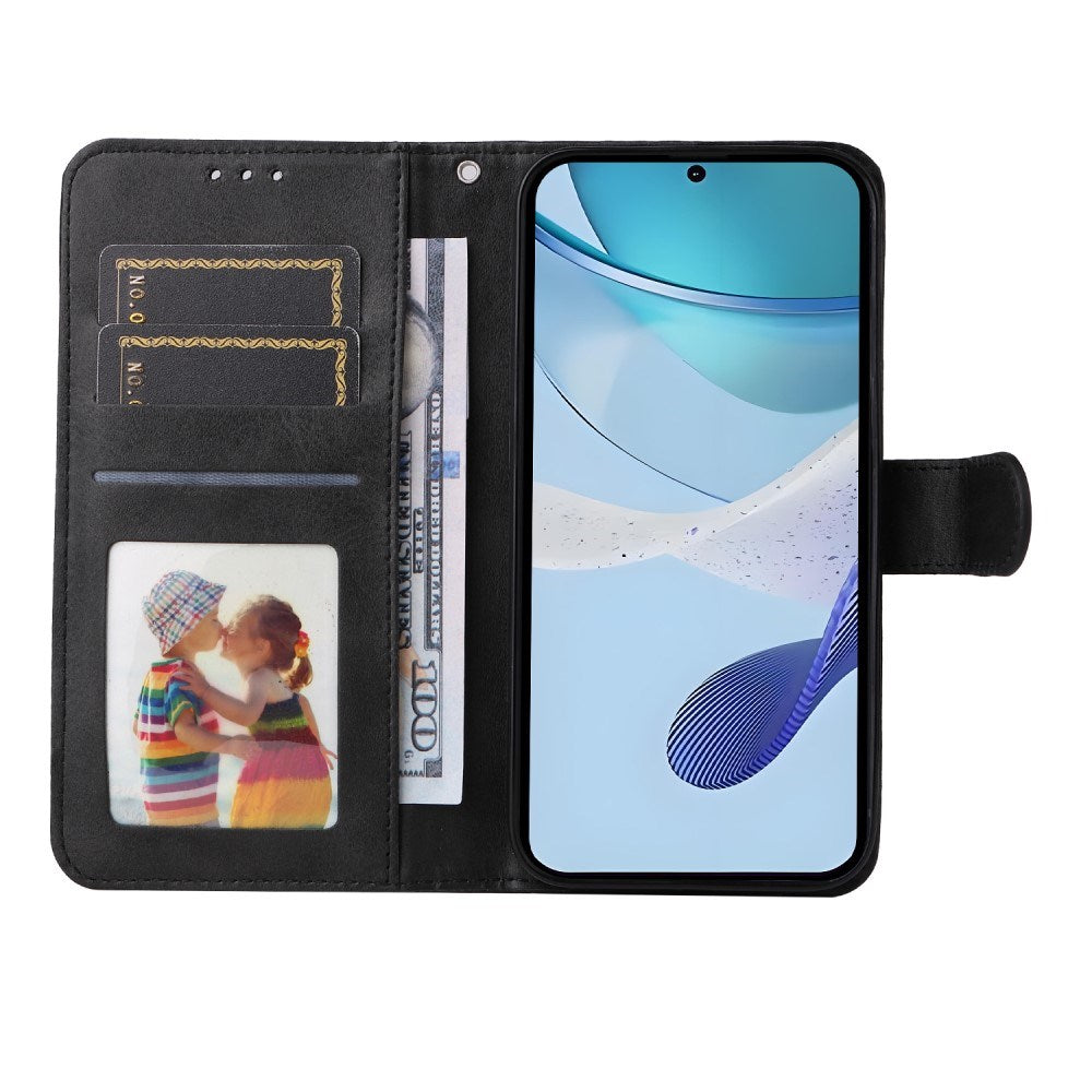 EIDERWOOD - Realme 14X (5G) / C75 Kunstlæder Flip Cover m. Strop - Sort