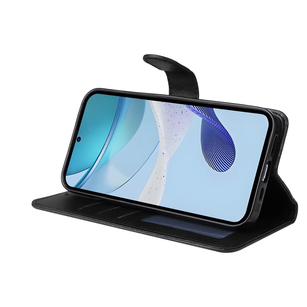 EIDERWOOD - Realme 14X (5G) / C75 Kunstlæder Flip Cover m. Strop - Sort