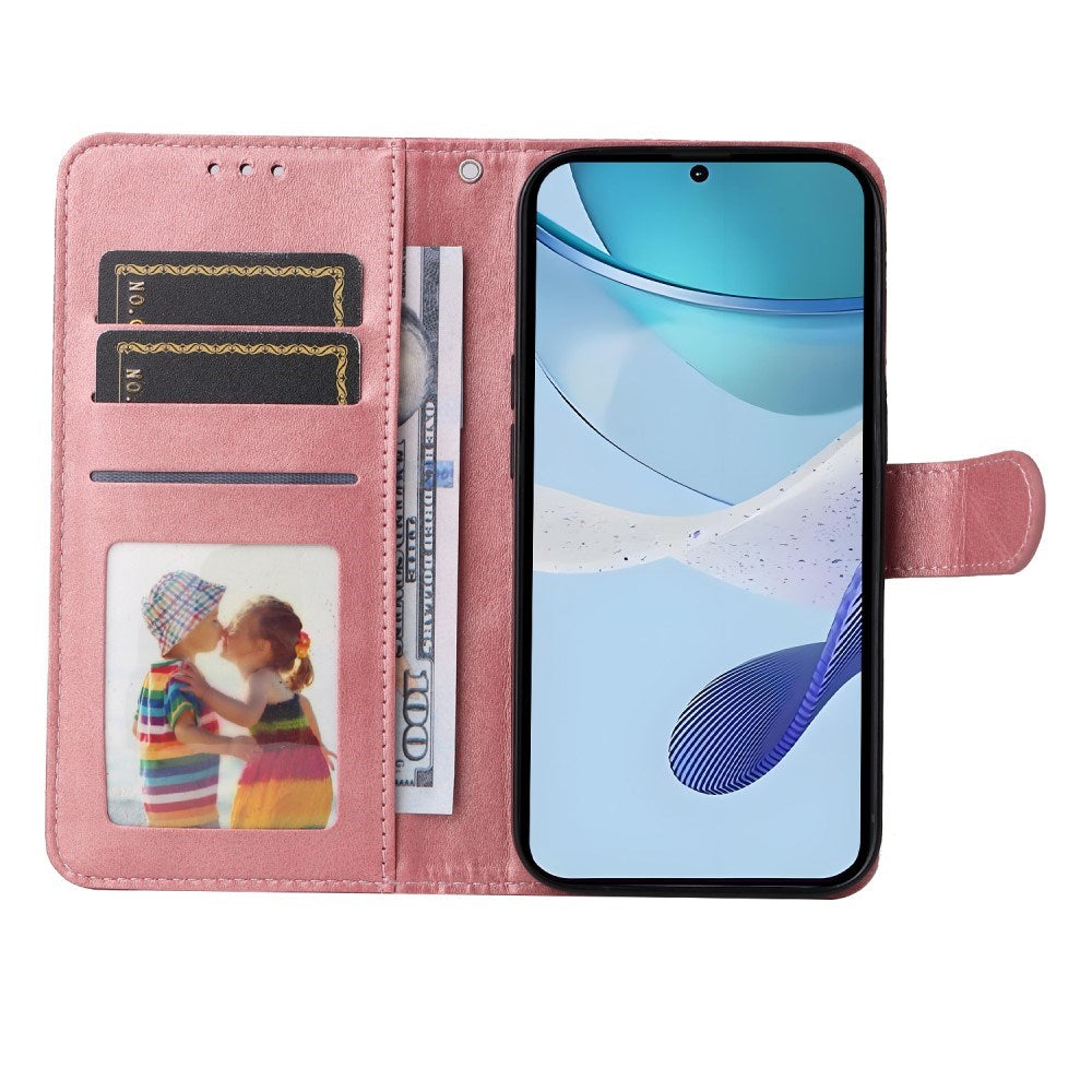 EIDERWOOD - Realme 14X (5G) / C75 Kunstlæder Flip Cover m. Strop - Lyserød