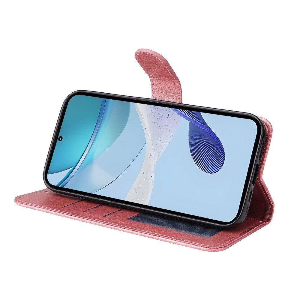 EIDERWOOD - Realme 14X (5G) / C75 Kunstlæder Flip Cover m. Strop - Lyserød