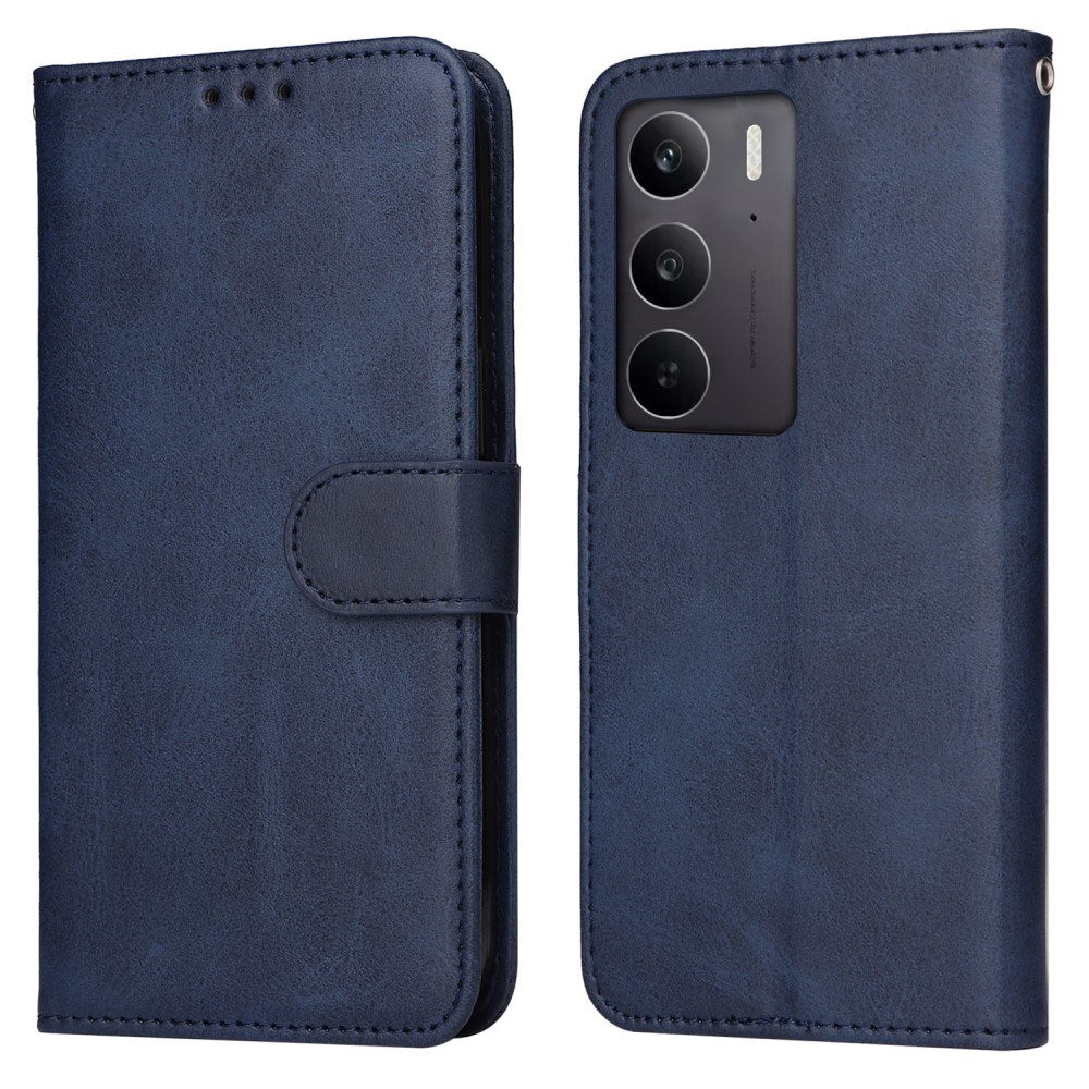 EIDERWOOD - Realme 14X (5G) / C75 Kunstlæder Flip Cover m. Strop - Blå