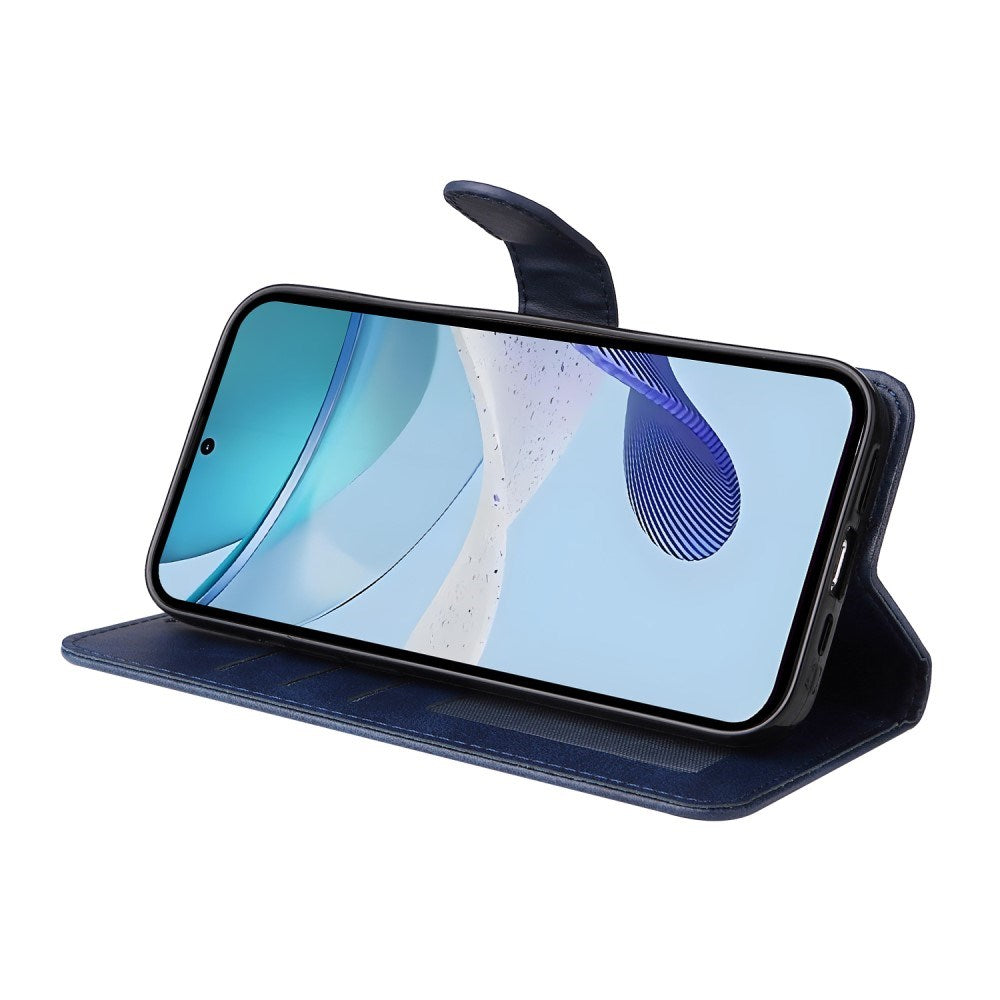 EIDERWOOD - Realme 14X (5G) / C75 Kunstlæder Flip Cover m. Strop - Blå
