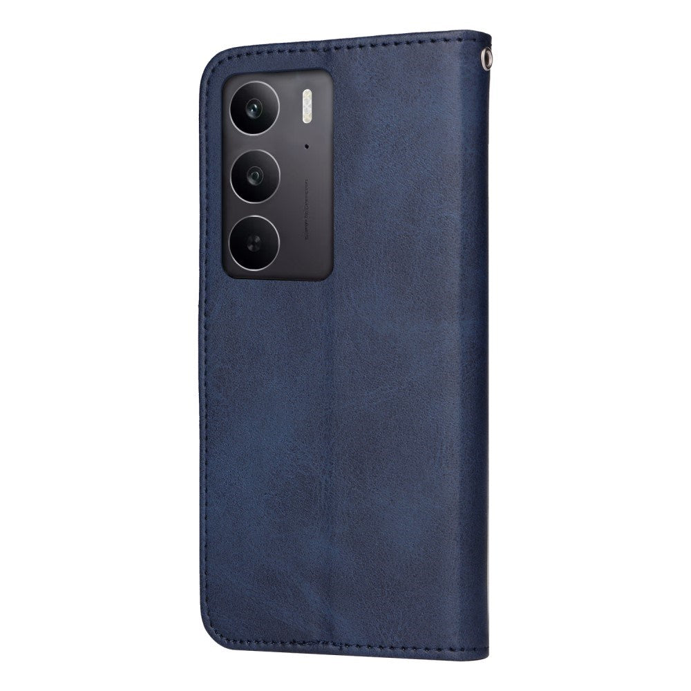 EIDERWOOD - Realme 14X (5G) / C75 Kunstlæder Flip Cover m. Strop - Blå