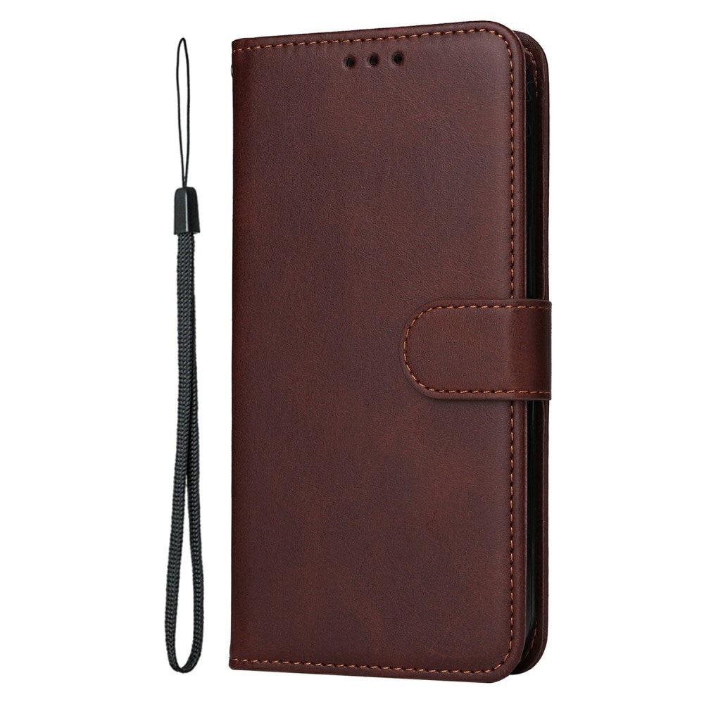 EIDERWOOD - Motorola Moto E14 (4G) / G04 (4G) / G04s (4G) / G24 (4G) - Kunstlæder Flip Cover m. Strop - Brun