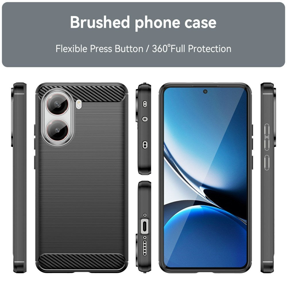 EIDERWOOD Xiaomi Poco X7 Pro Brushed Carbon Mobil Cover - Sort