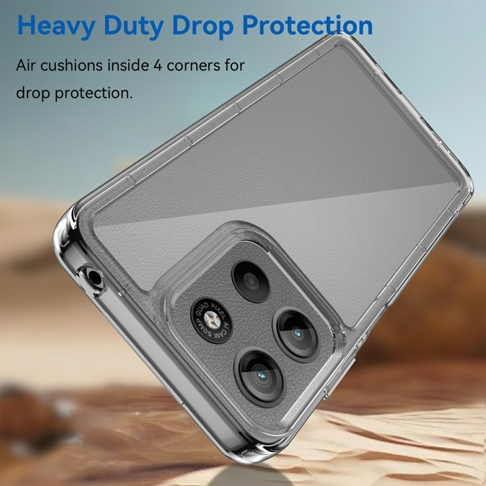 EIDERWOOD Motorola Moto G15 / G05 / E15 Hybrid Plastik Mobil Cover - Gennemsigtig