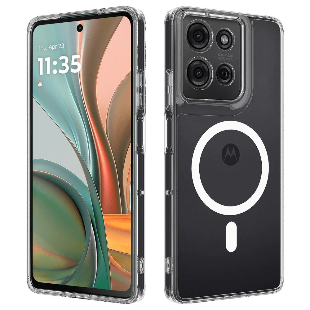 EIDERWOOD - Motorola Moto G75 (5G) - Fleksibelt Plastik Cover - MagSafe Kompatibel - Gennemsigtig