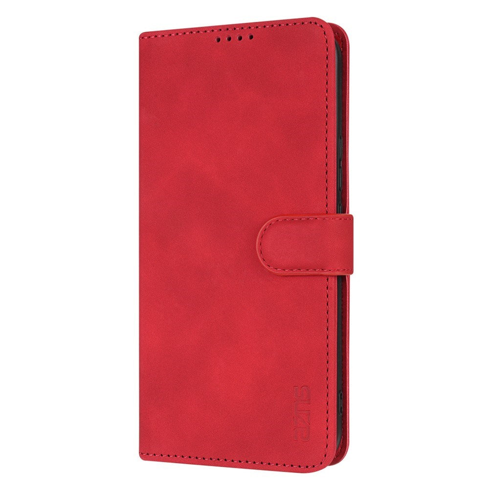 EIDERWOOD - Xiaomi Poco X7 Pro - Kunstlæder Flip Cover m. Kortholder & Ståfunktion - Rød