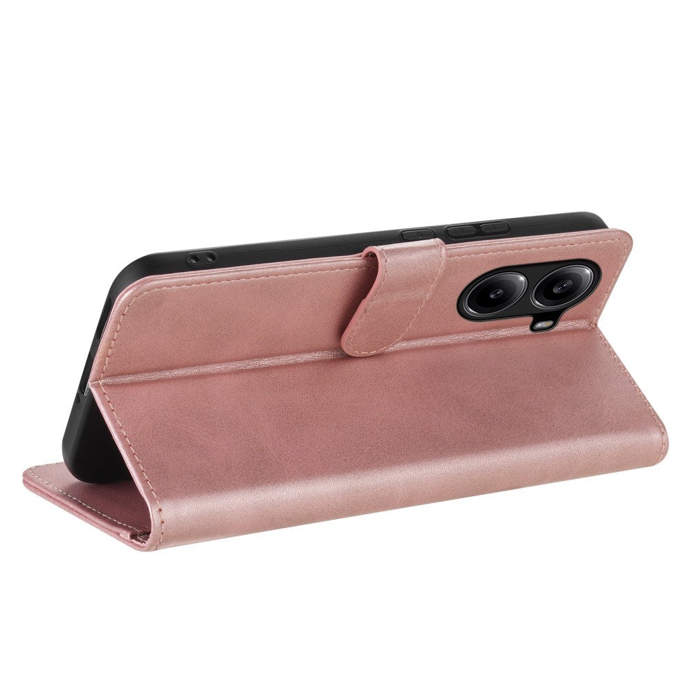 EIDERWOOD - Xiaomi Poco X7 Pro - Kunstlæder Flip Cover m. Kortholder & Ståfunktion - Rose Gold