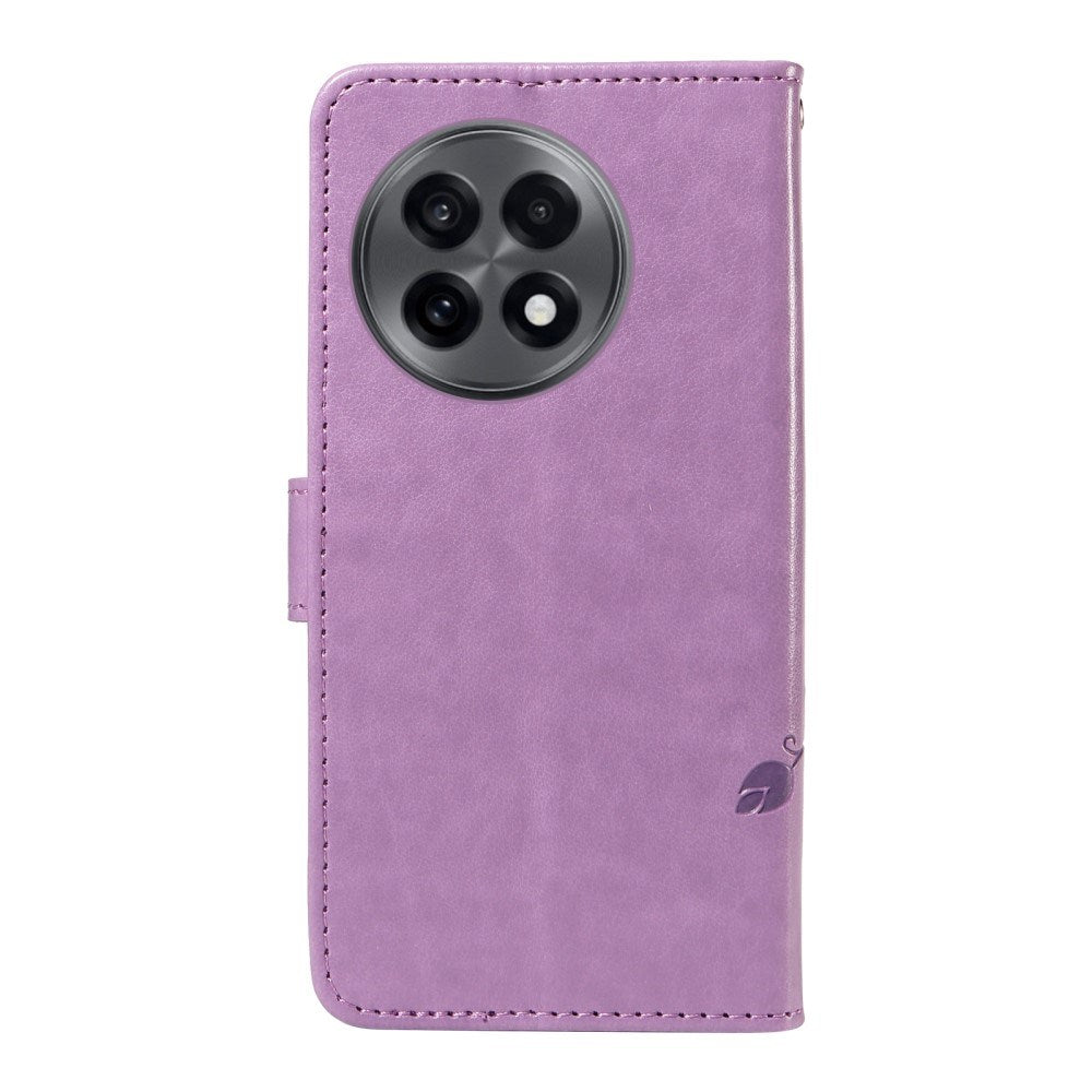 EIDERWOOD OnePlus 13R Flipcover m. Motiv - Kortholder & Ståfunktion - Lilla