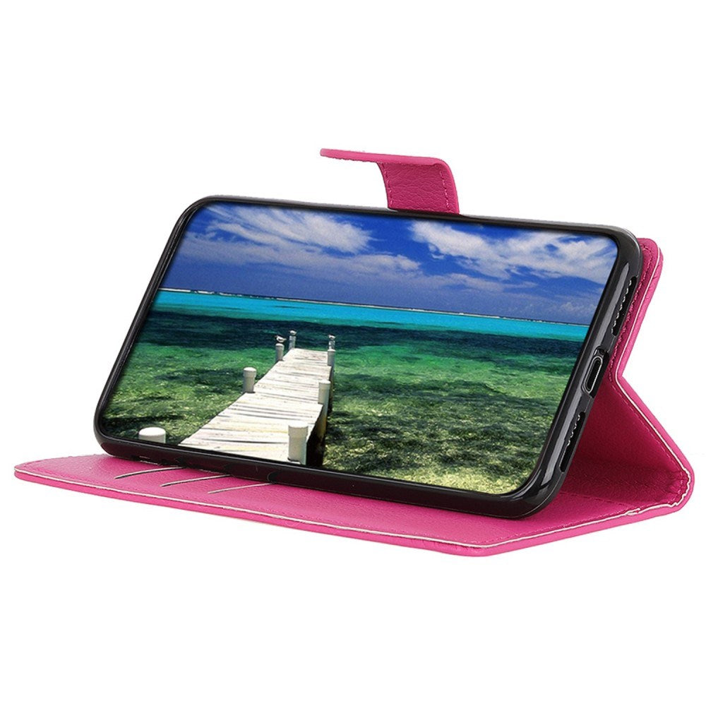 EIDERWOOD Xiaomi Poco X7 Pro Litchi Kunstlæder Flip Cover inkl. Pung - Lyserød