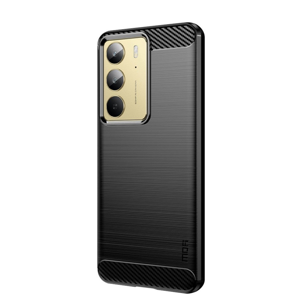 Realme 14X (5G) Brushed Carbon Mobil Cover - Sort
