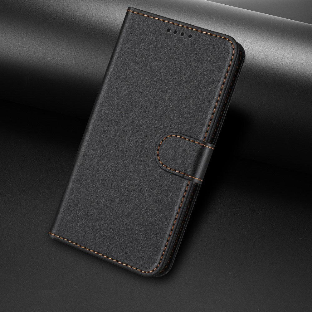 EIDERWOOD Xiaomi Redmi 14C / Poco C75 Kunstlæder Mobil Cover m. Pung & Ståfunktion - Sort