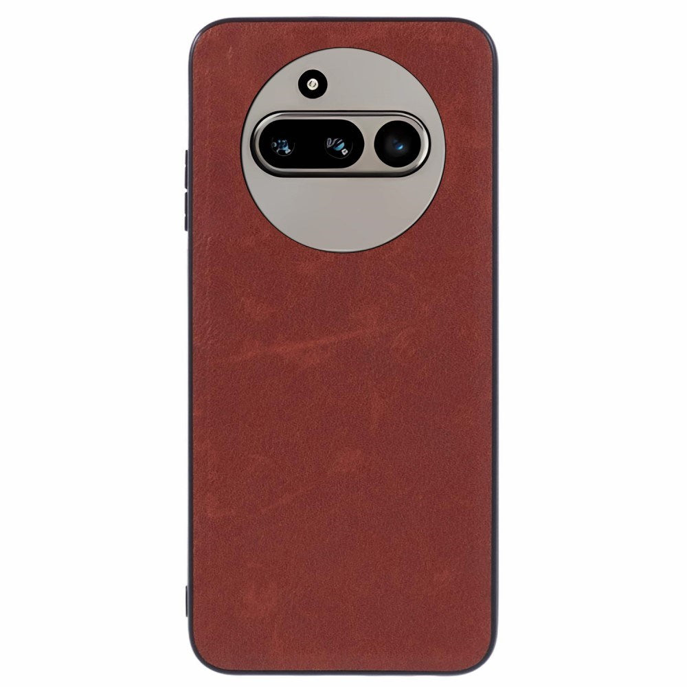 EIDERWOOD Nothing Phone (3a) Kunstlæderbelagt Plastik Bagside Cover - Brun