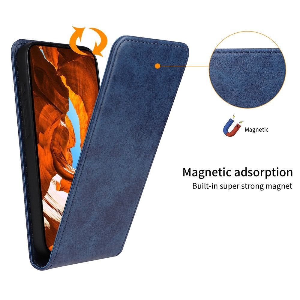 EIDERWOOD Samsung Galaxy S25 Edge Vertikalt Mobil Flip Cover m. Kortholder - Orange