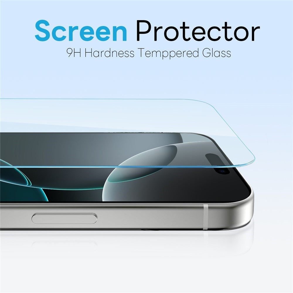 iPhone 16 Pro Max NORTHJO 360° Beskyttelsessæt - Kameralinseglas - Skærmbeskyttelsesglas - Hybrid Mobil Cover - MagSafe Kompatibel - Gennemsigtig