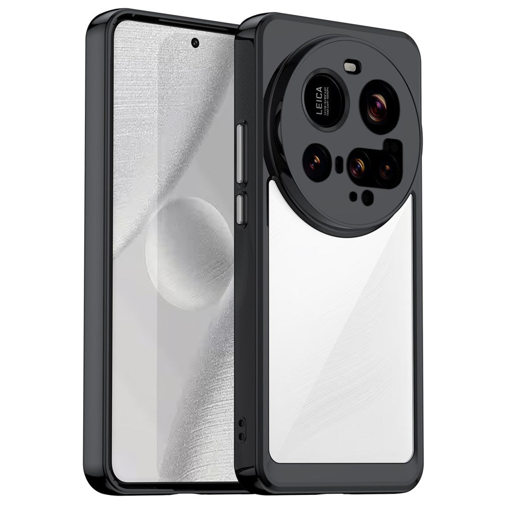 EIDERWOOD - Xiaomi 15 Ultra - Hybrid Plastik Cover - Gennemsigtig / Sort