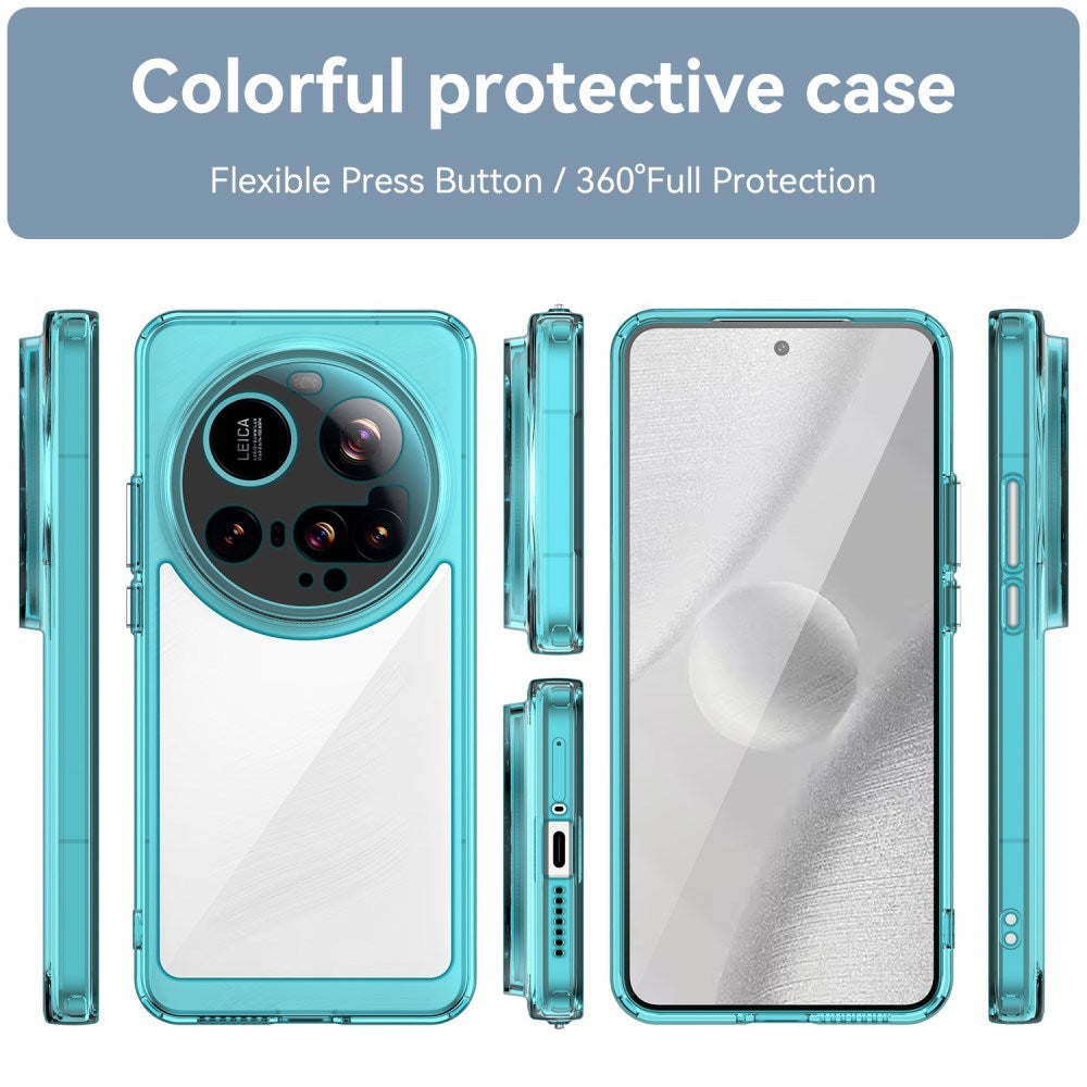 EIDERWOOD - Xiaomi 15 Ultra - Hybrid Plastik Cover - Gennemsigtig / Turkis
