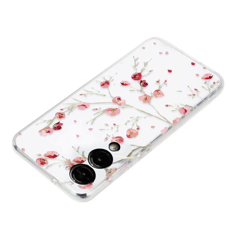 EIDERWOOD Samsung Galaxy S25 Edge Fleksibel Plastik Mobil Cover m. Motiv - Gennemsigtig / Blomster