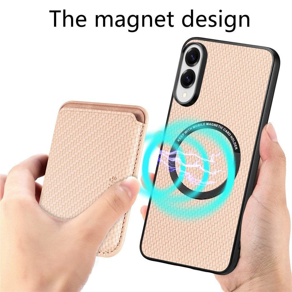 EIDERWOOD Samsung Galaxy S25 Edge Mobil Cover m. Aftagelig Kortholder - Beige