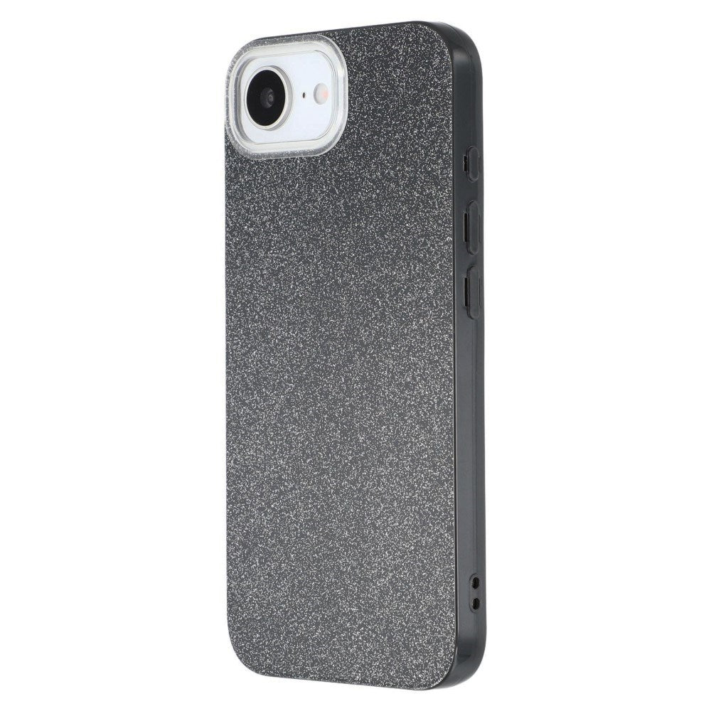 EIDERWOOD iPhone 17e / 16e Fleksibelt Plastik Mobil Cover m. Glimmer - Sort