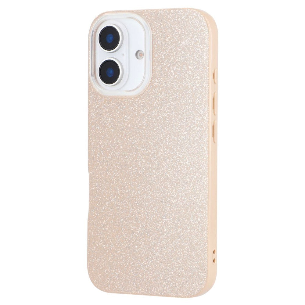 EIDERWOOD IPhone 16 Fleksibelt Plastik Mobil Cover m. Glimmer - Beige