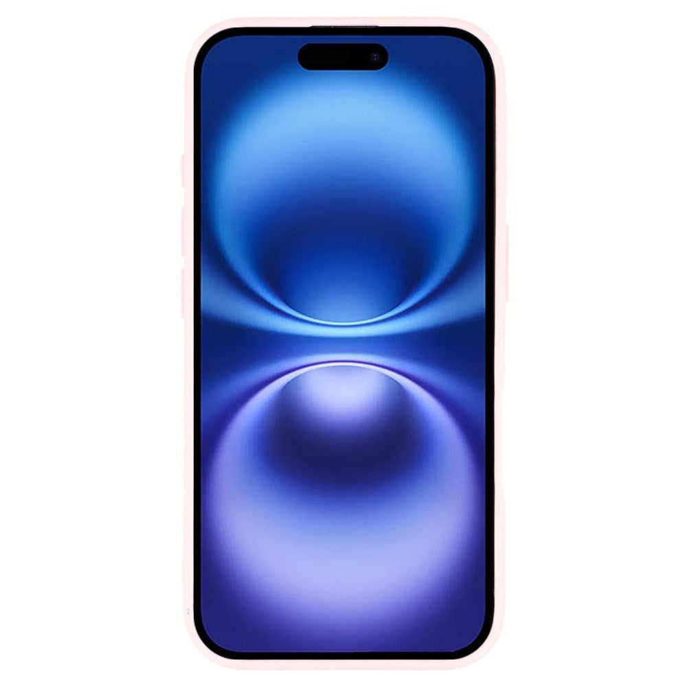 EIDERWOOD IPhone 16 Fleksibelt Plastik Mobil Cover m. Glimmer - Lyserød